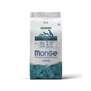 Monge Dog сухой корм для взрослых собак всех пород, лосось и тунцом, Speciality Hypo, 2,5 кг