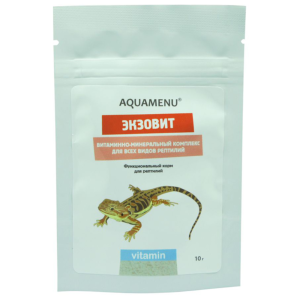 Aquamenu Экзовит витаминно-минеральный комплекс для всех видов рептилий, 10 г