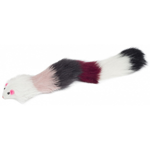 Triol Игрушка для кошек "Мышь погремушка", натуральный мех, 23 см