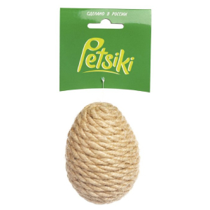 Petsiki Игрушка-когтеточка "Яйцо миниатюрное", 8 см
