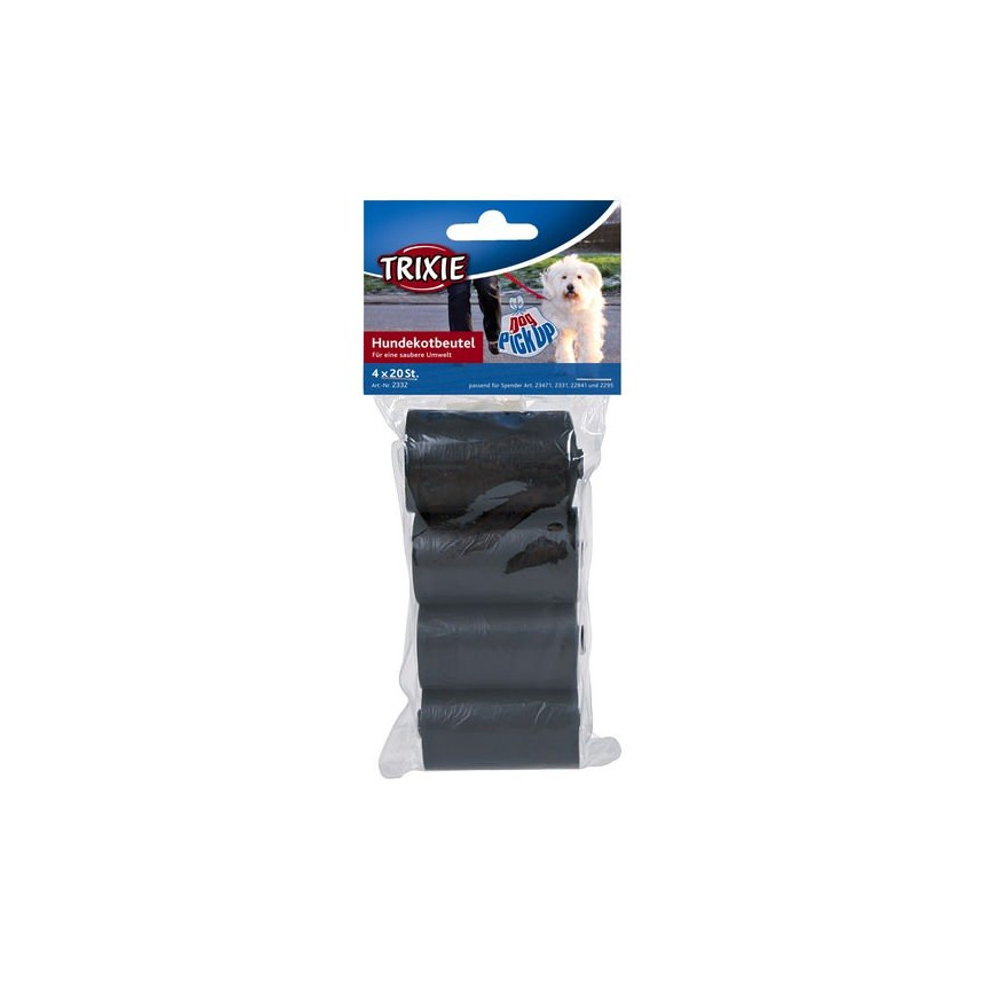 Trixie пакеты гигиенические для уборки, черные, 3 л, 4х20 шт<