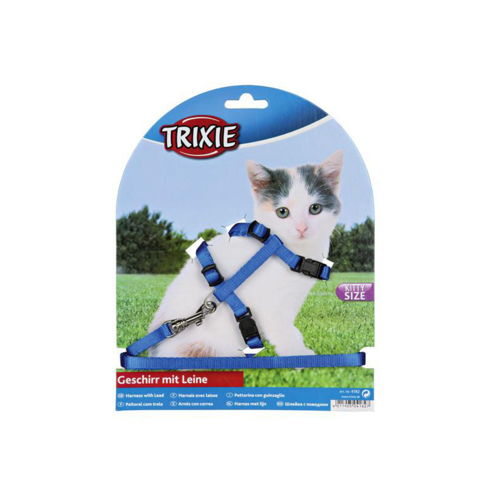 Trixie Шлейка с поводком для котят, 19-31 см<
