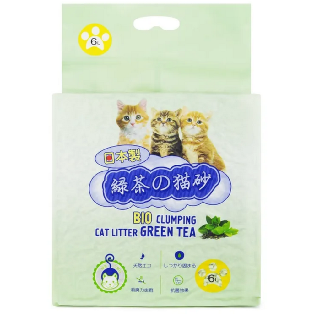 Наполнитель Hakase Arekkusu Tofu, зеленый чай, 6 л<