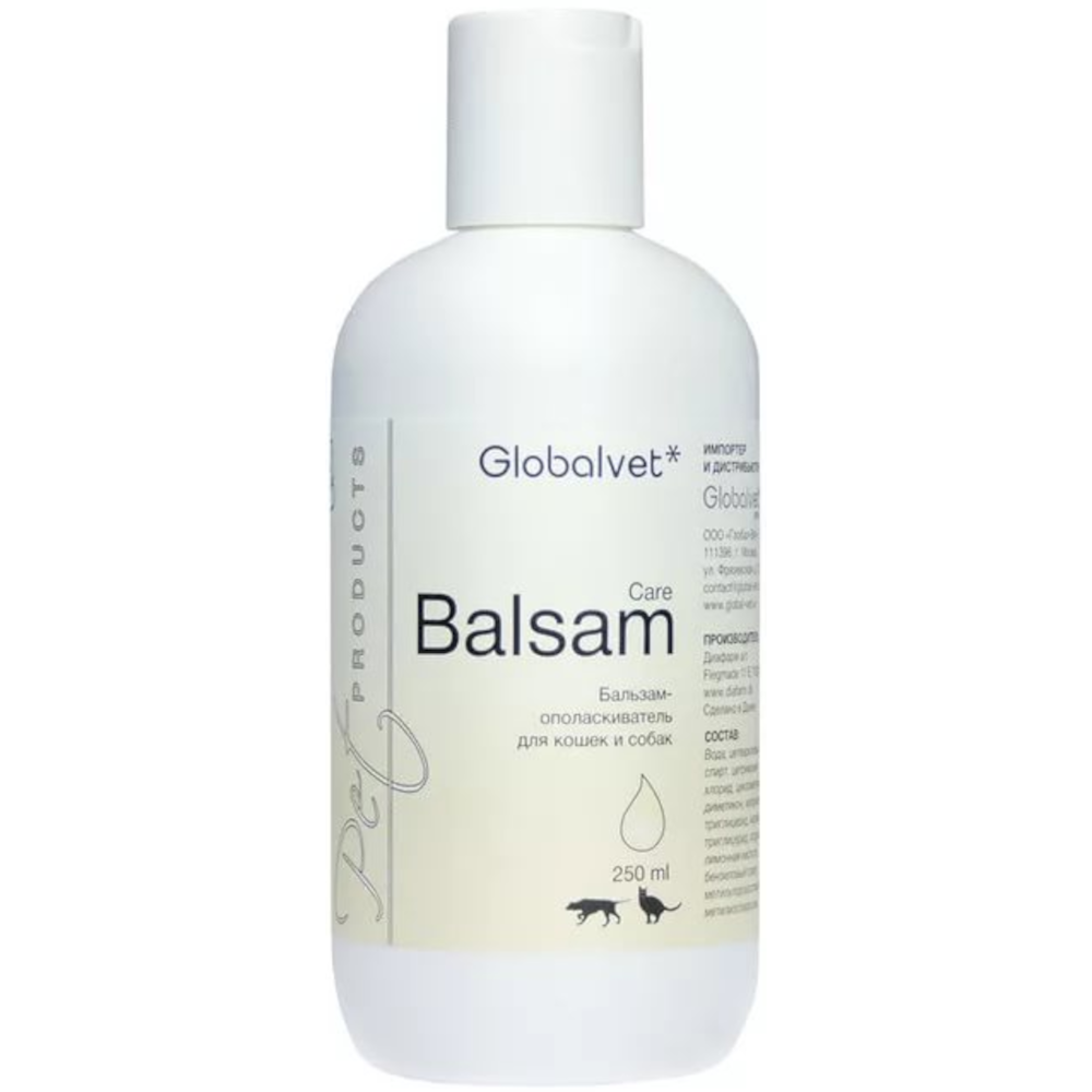 Globalvet Care Balsam, бальзам-ополаскиватель для кошек и собак, 250 мл<