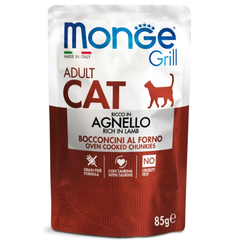 Monge Cat Grill Влажный корм для кошек,  новозеландский ягненок, 85 г