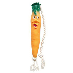 Зооник Игрушка для собак "Морковь на веревке", 21 см