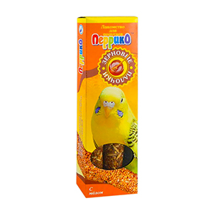 Эльф Зерновые палочки для попугаев с мёдом, 2 шт, 100 г