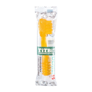 TitBit Dental Plus лакомство для собак мелких пород, зубная щетка с индейкой