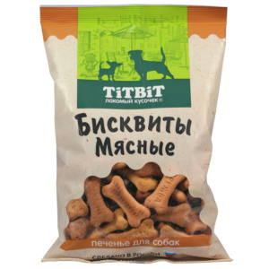 TitBit  Лакомство для собак Печенье Бисквиты, мясные, 500 г