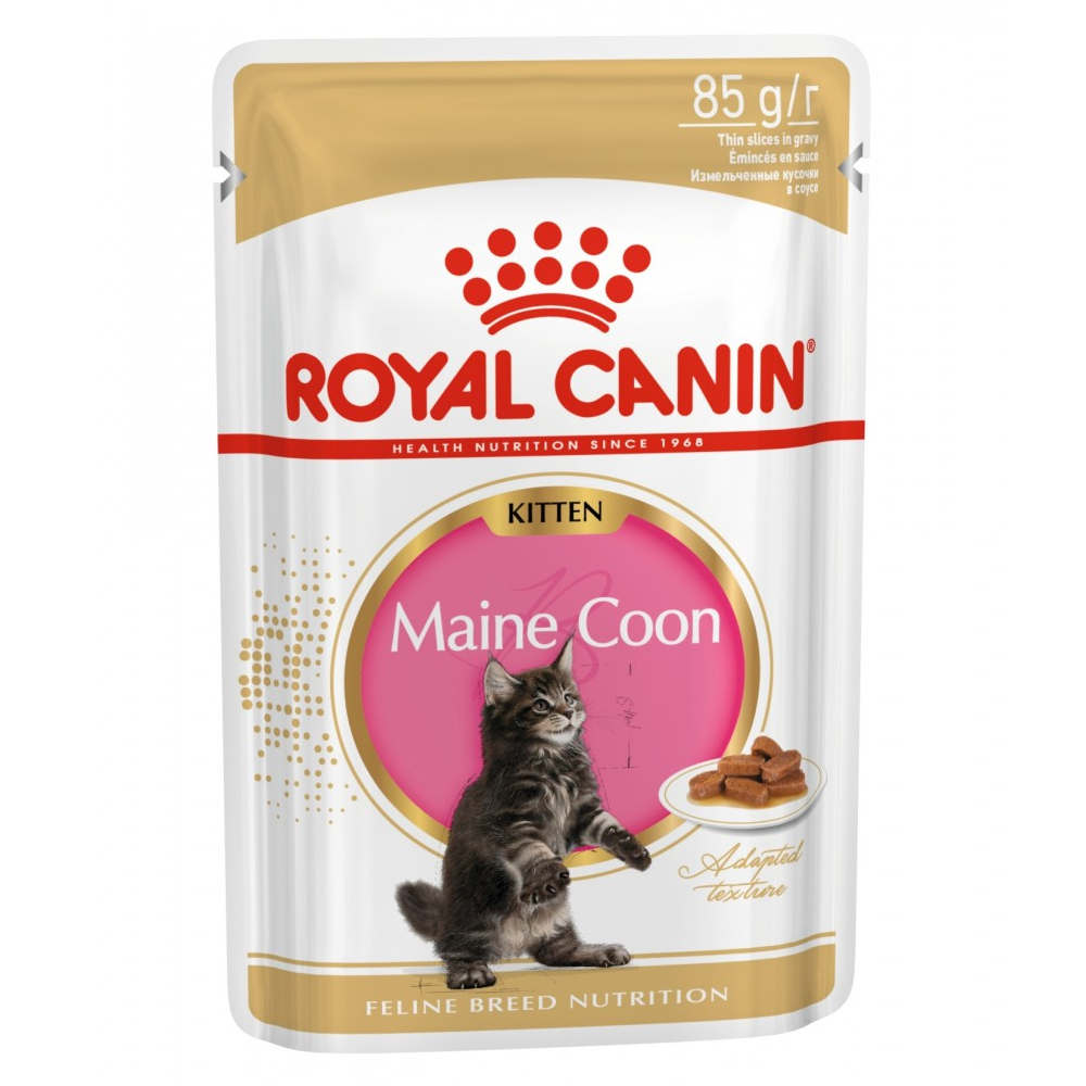 Royal Canin Royal Canin консервированный корм для котят породы Мэйн Кун, Maine Coon kitten, в соусе, 85 г<