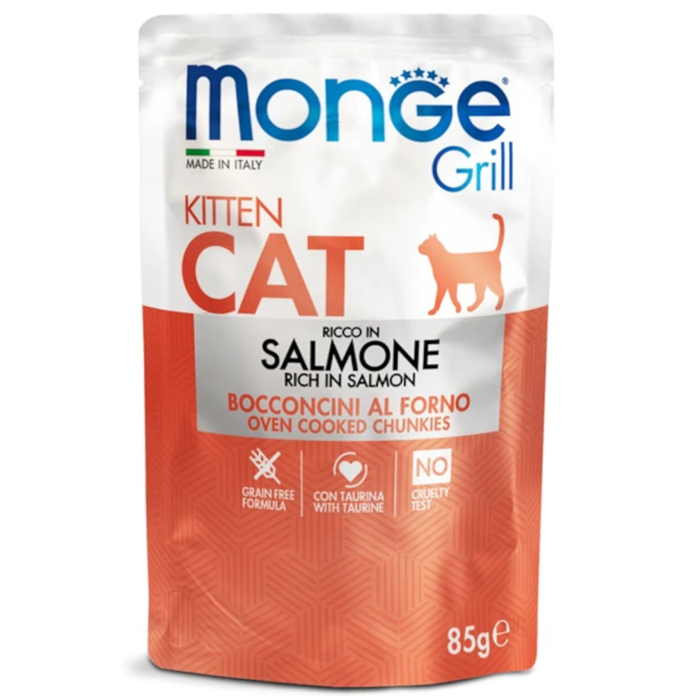 Monge Cat Grill Влажный корм для котят, норвержский лосось, 85 г