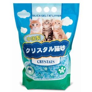 Наполнитель Hakase Arekkusu Cristals Fresh Active, Морской бриз, силикагелевый, 3,8 л