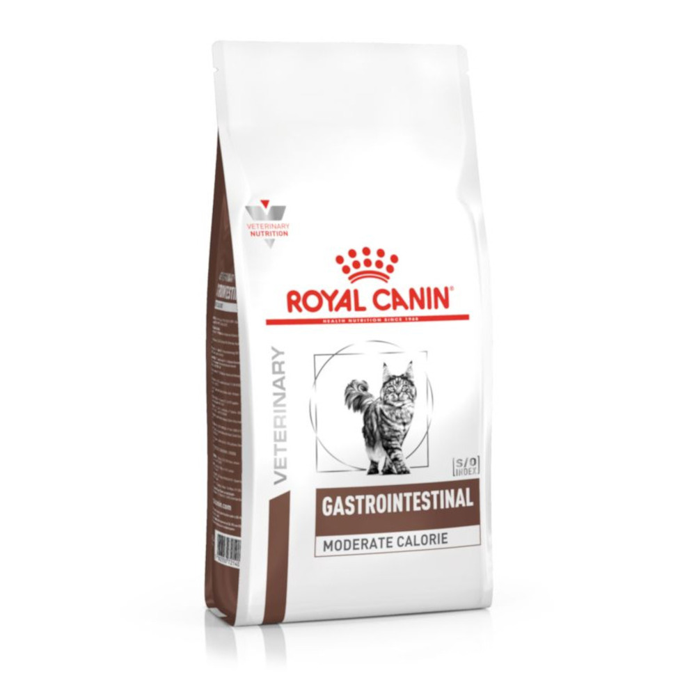 Royal Canin GASTROINTESTINAL MODERATE CALORIE диетический сухой корм для взрослых кошек, склонных к набору веса, при расстройствах пищеварения, 350 г<