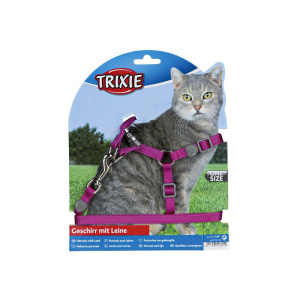 Trixie Шлейка с поводком для кошек Premium