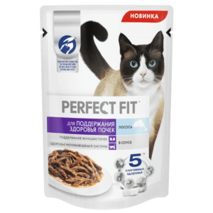 Perfect Fit консервы для кошек, здоровые почки, лосось, 75 г