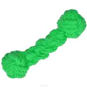 Beeztees игрушка для собак "Гантель плетеная", 16 см