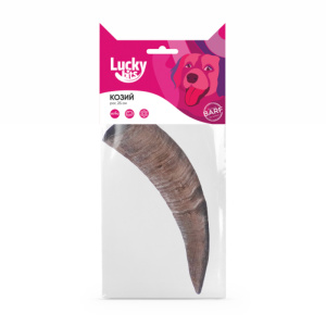 Lucky Bits лакомство для собак Козий рог М 25 см, 160 г