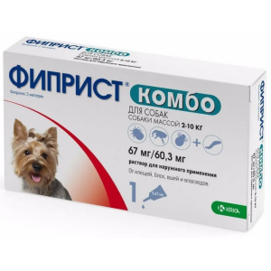 Фиприст Комбо капли инсектоакарицидные для собак, 2-10 кг
