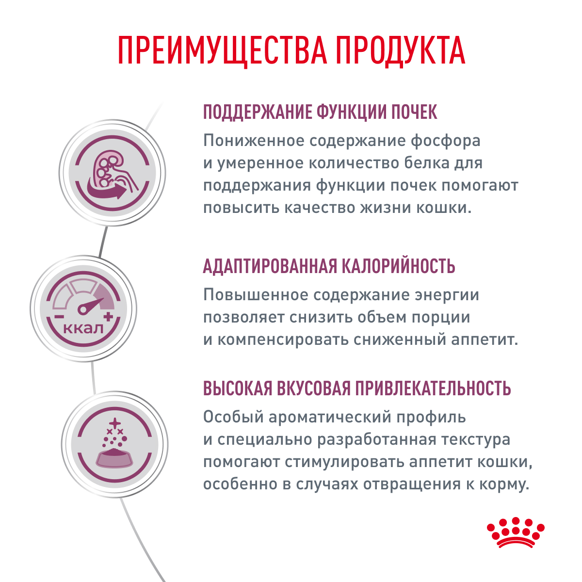 Royal Canin Корм влажный для кошек для поддержания функции почек, RENAL, курица, 85 г