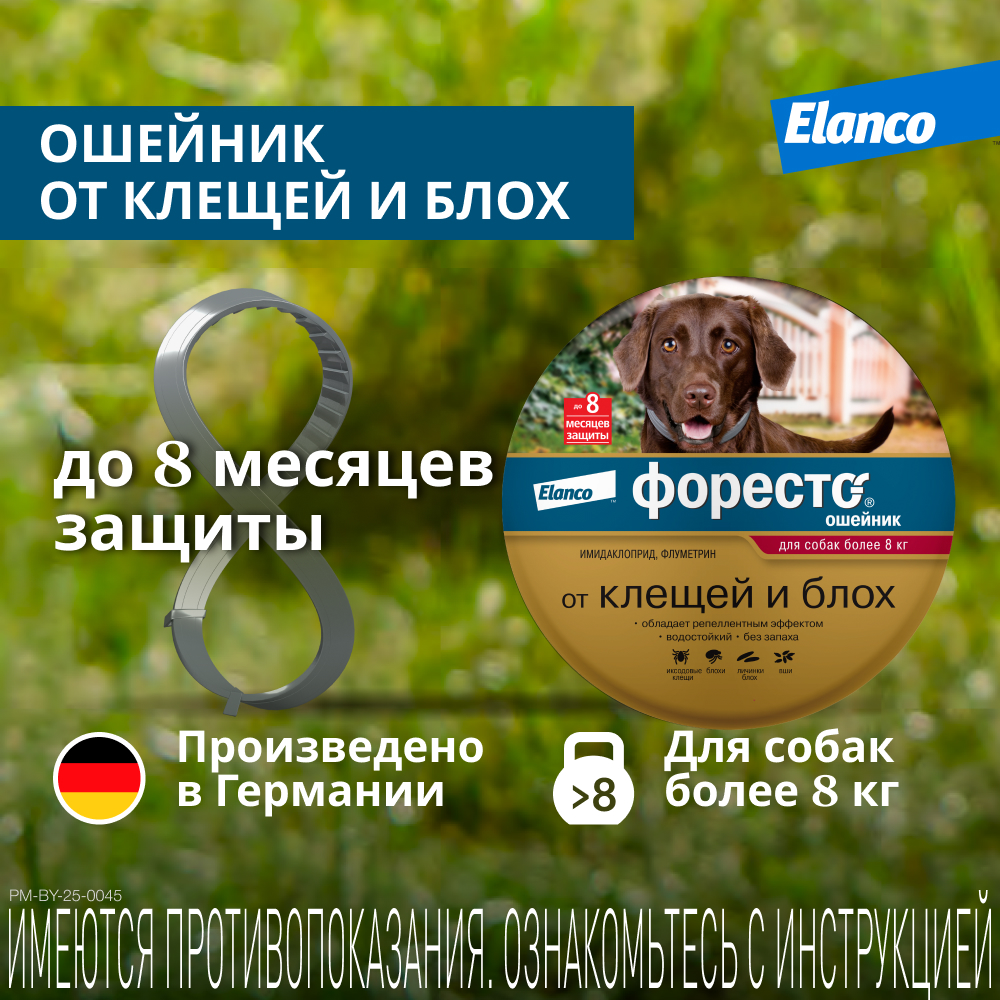 Foresto ошейник инсектоакарицидный для собак крупных пород, 70 см