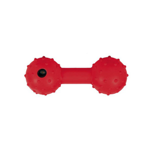 Trixie игрушка для собак "Гантель резиновая с колокольчиком", 12 см